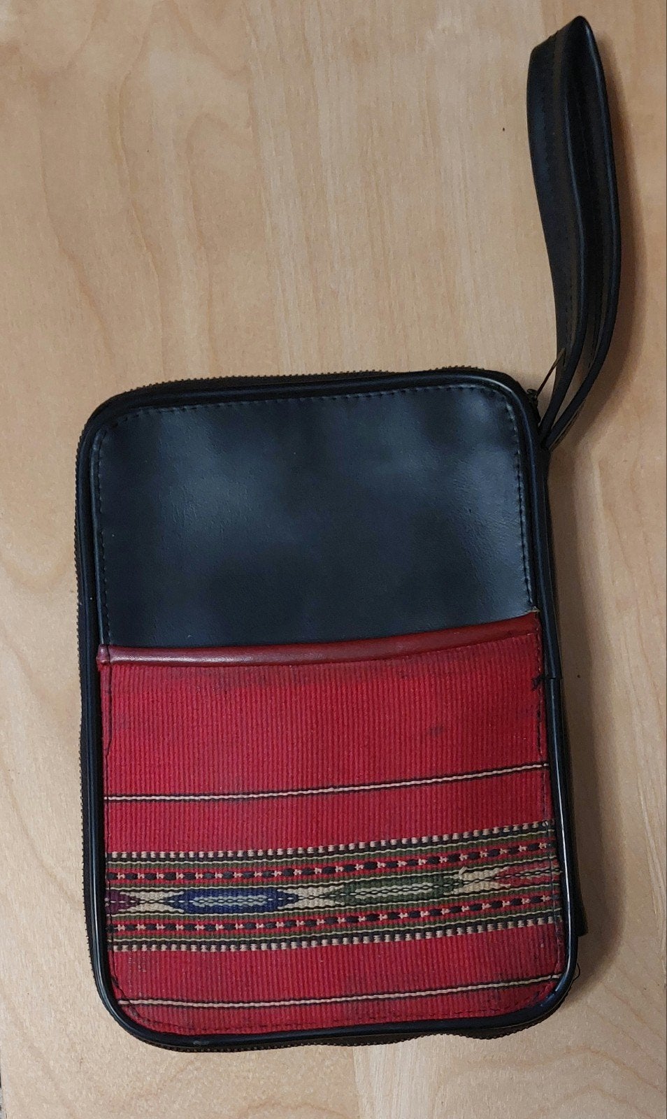 Roemeense clutch/polsbandtasje, Ophalen of Verzenden, Gebruikt, Zwart, Avondtasje
