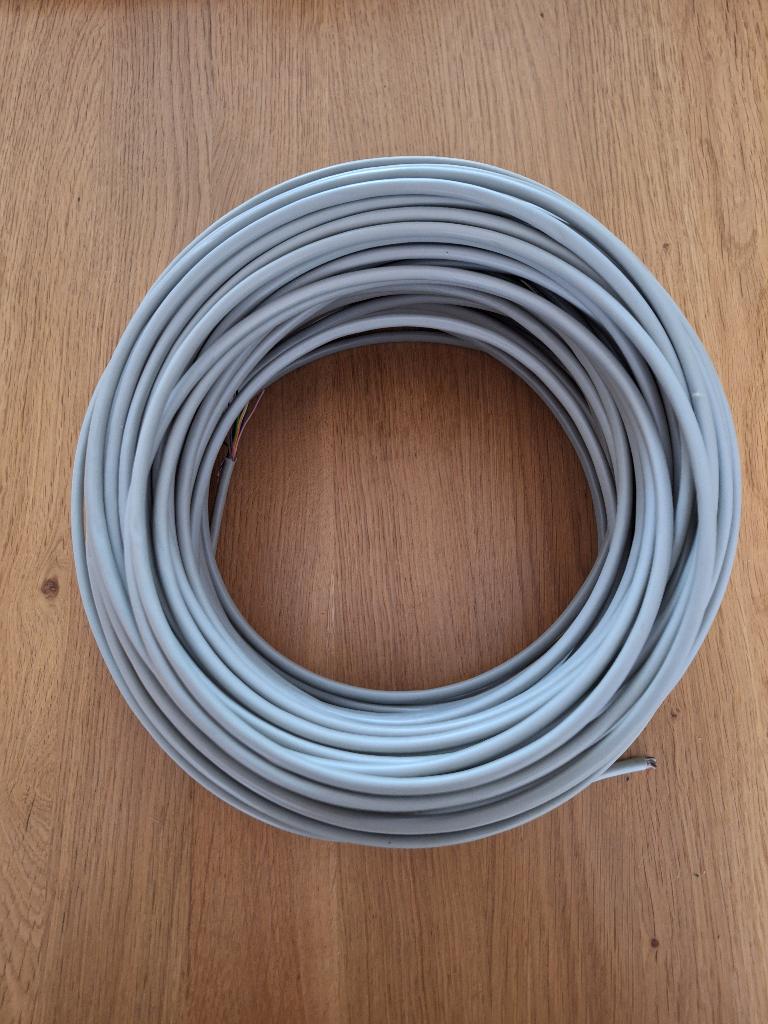 +/- 75 meter signaaldraad 13 aderig + aluminium afscherming., Ophalen of Verzenden, Zo goed als nieuw, Kabel of Snoer