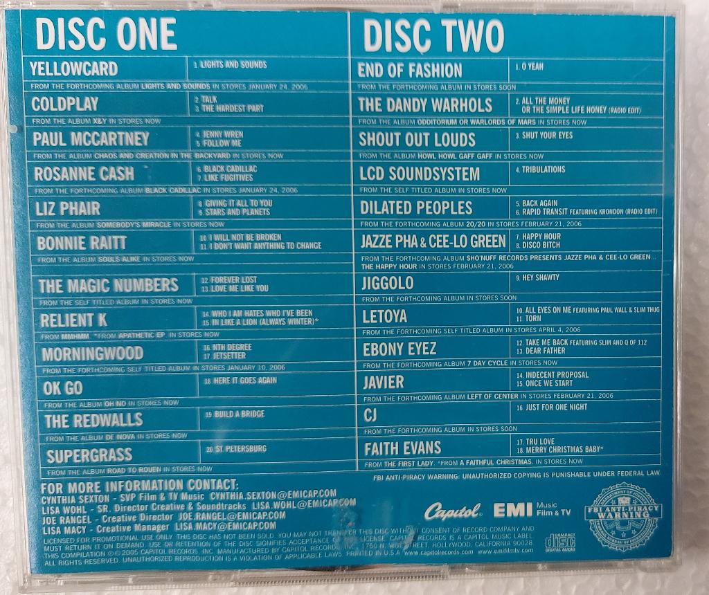 Paul McCartney Coldplay PROMO USA 2-CD Supergrass Beatles, Verzenden, 2000 - 2009, Zo goed als nieuw