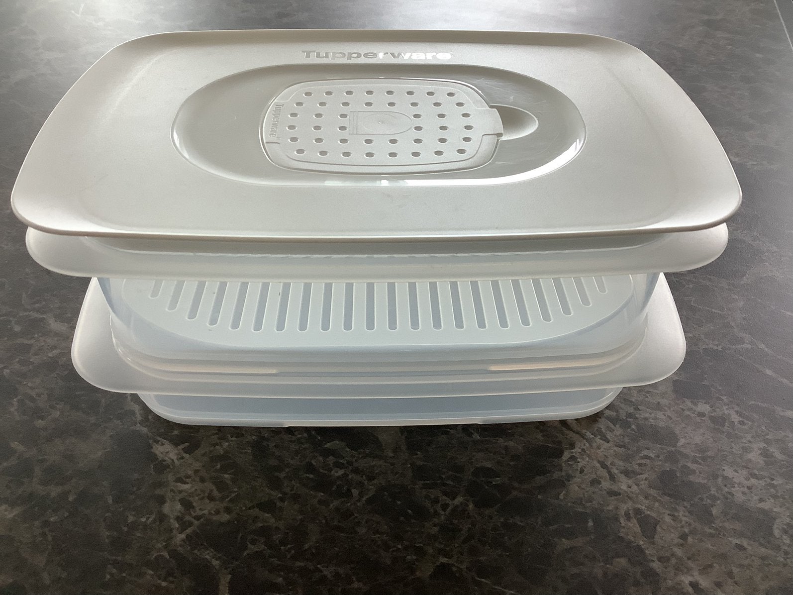 Tupperware combi smart vleeswaren/kaas bak  Nieuw, Bewaardoos, Wit, Nieuw, Ophalen of Verzenden
