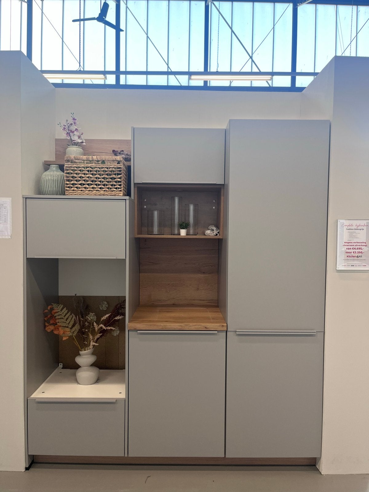 Bijkeuken showroommodel, nieuw, Ophalen, 200 cm of meer, 150 tot 200 cm, Nieuw