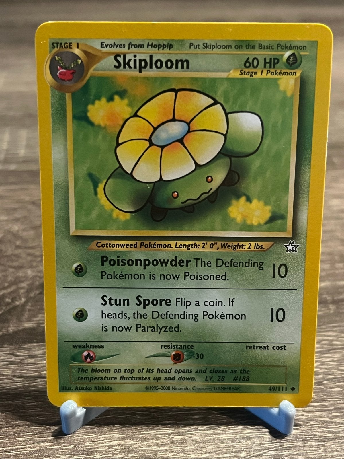 Skiploom (49/111) - Neo Genesis - EX, Ophalen of Verzenden, Zo goed als nieuw, Losse kaart