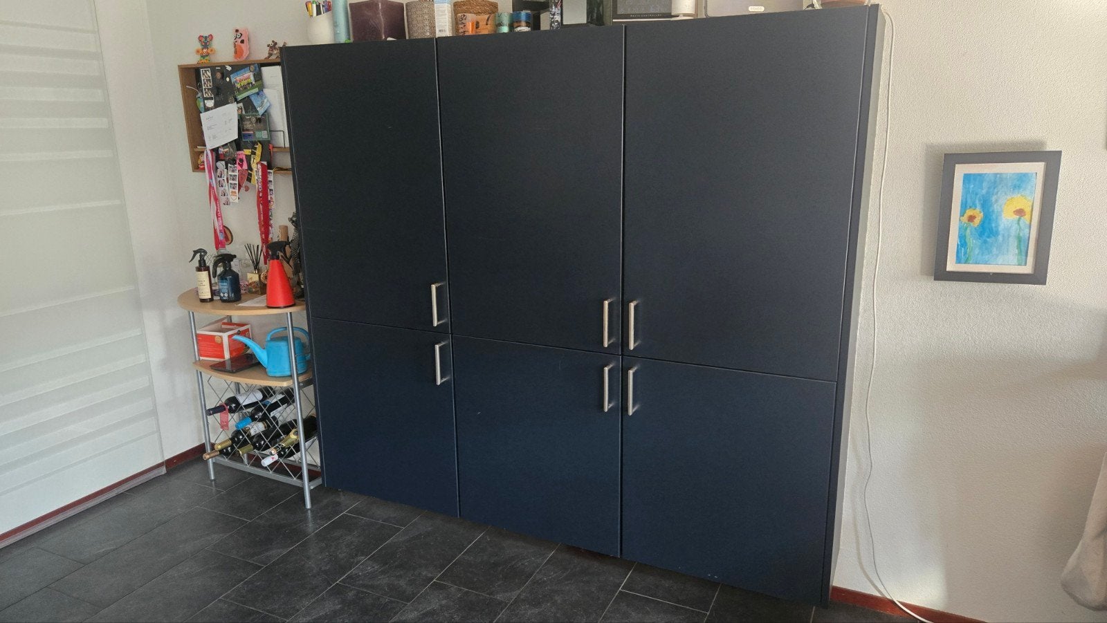 Hangkast met legplanken (184x160x34cm), Ophalen, 150 tot 200 cm, 150 tot 200 cm, 25 tot 50 cm