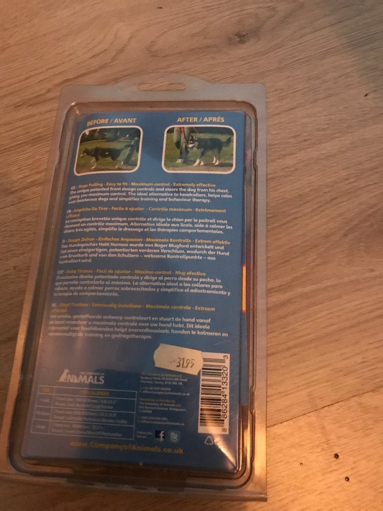 Hondenantitrekktuig, Ophalen, Nieuw