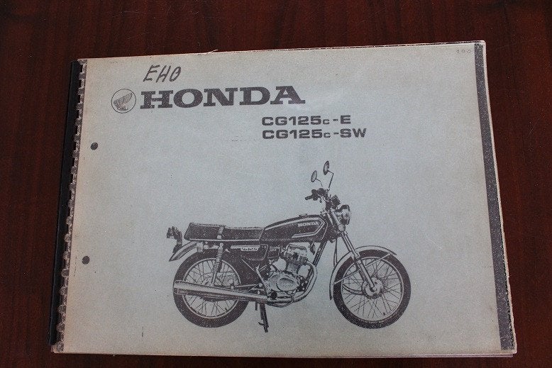 Honda CG125 C 1982 single motorcycle parts list CG 125, Ophalen of Verzenden, Honda