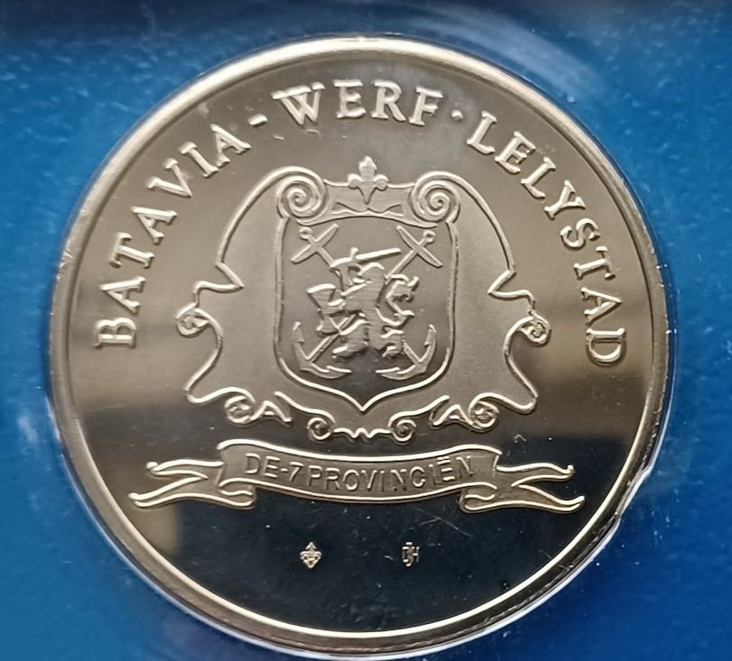 Penning Lelystad - Admiraliteitsschip de 7 Provinciën, Verzenden, Overige materialen, Nederland