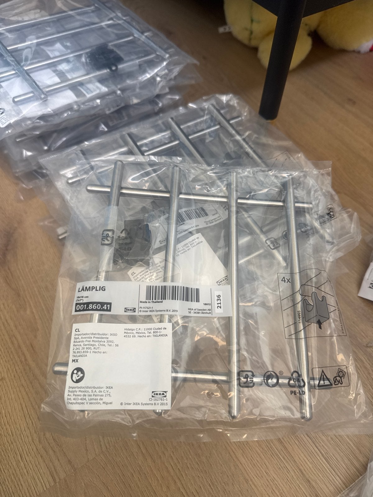 IKEA LÄMPLIG Onderzetter - Roestvrij staal 29 stuks, Huis en Inrichting, Keuken | Keukenbenodigdheden, Nieuw, Overige typen, IKEA