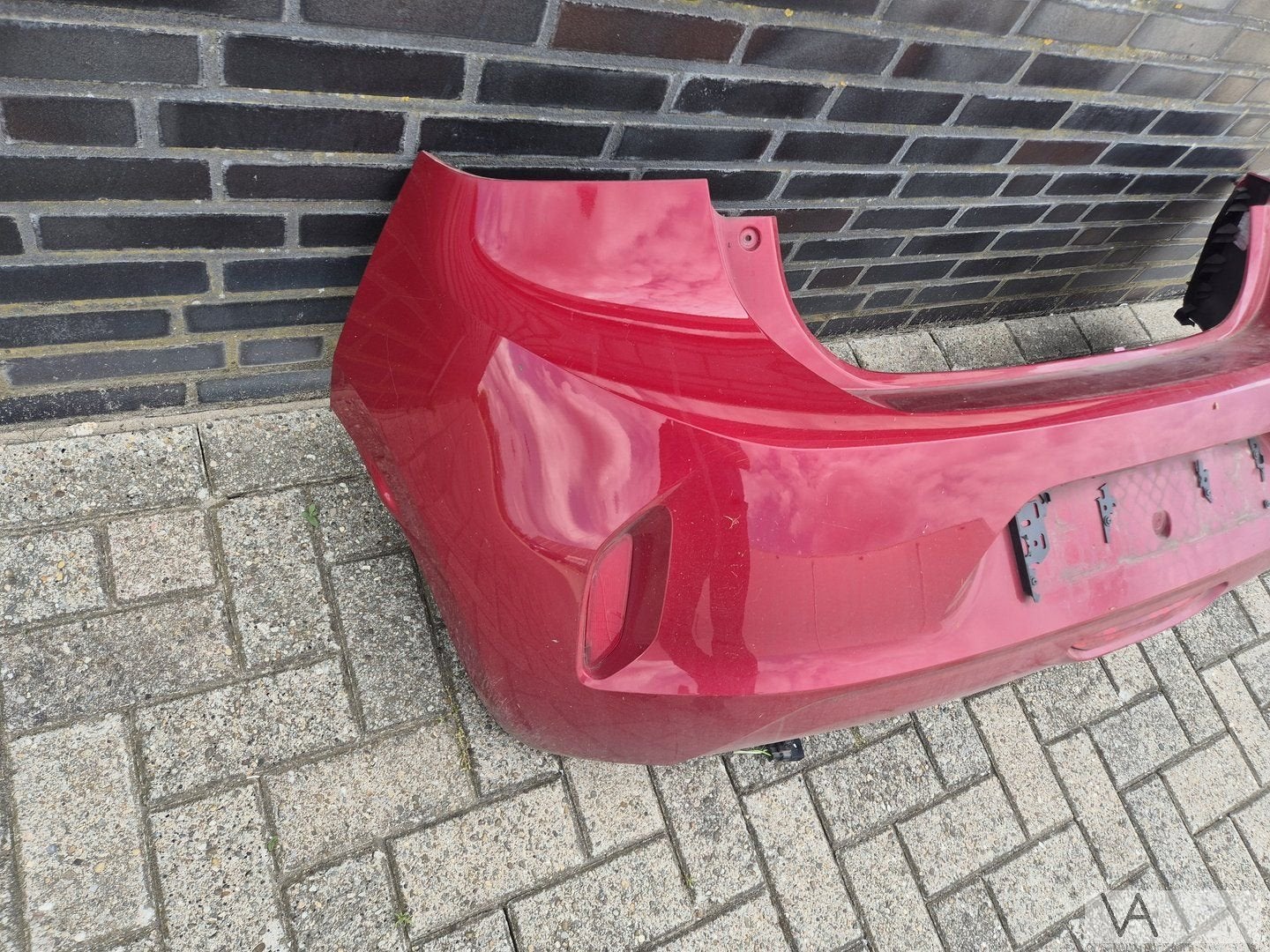 Achterbumper bumper Opel Corsa F 2019 - 2025 rood met balk, Gebruikt, -, -, Opel