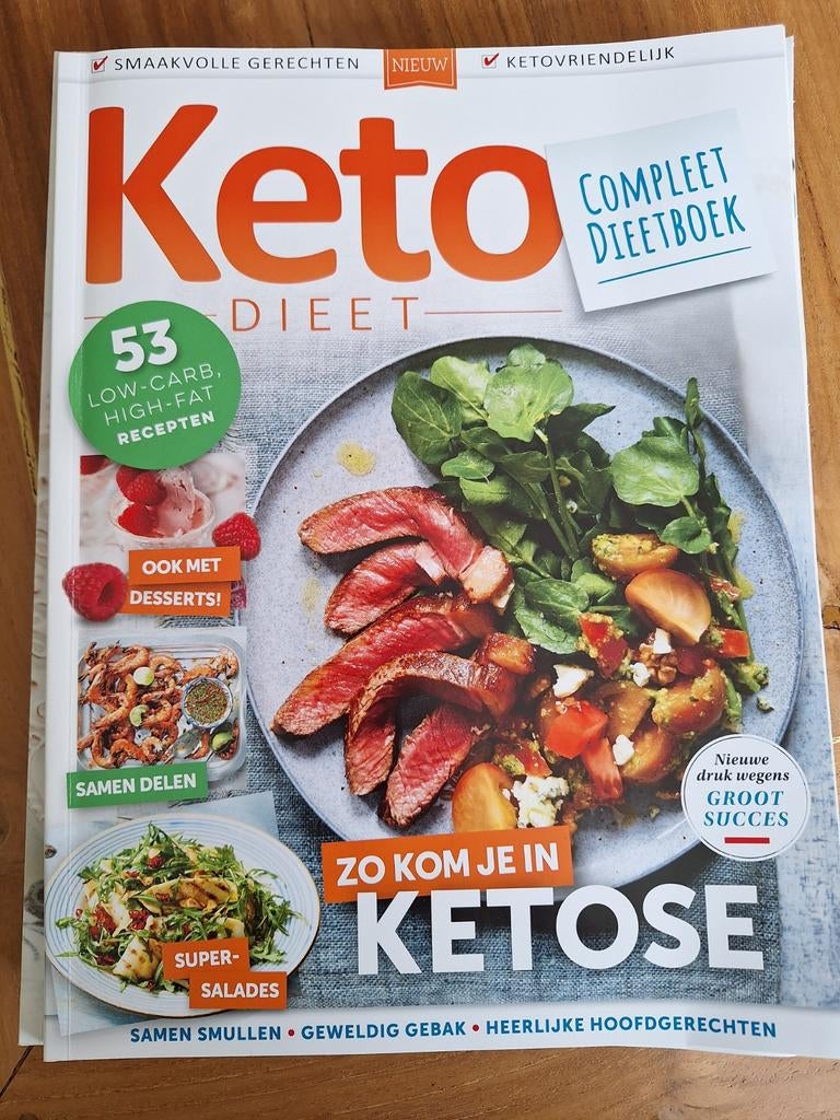 Keto dieet 4x tijdschrift, Ophalen of Verzenden, Zo goed als nieuw, Damesbladen