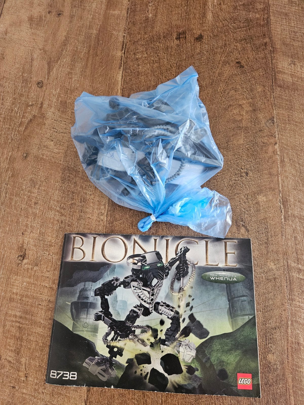 Lego Bionicle 8738 Toa Hordika Whenua met instructies, Gebruikt, Bionicle, Lego, Inclusief instructies