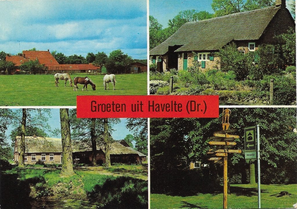 Ansichtkaart  	Havelte	4-luik, Verzamelen, Verzenden, 1980 tot heden, Gelopen, Drenthe