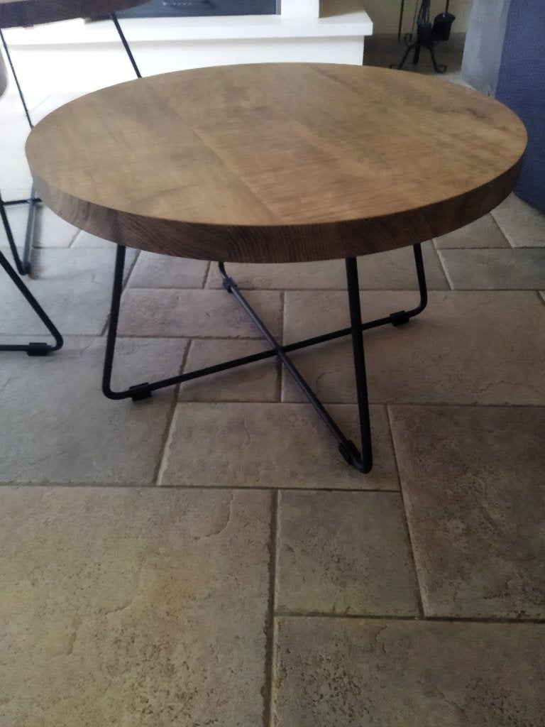 Salontafel gezocht, Ophalen, Rond, 55 tot 75 cm, Zo goed als nieuw