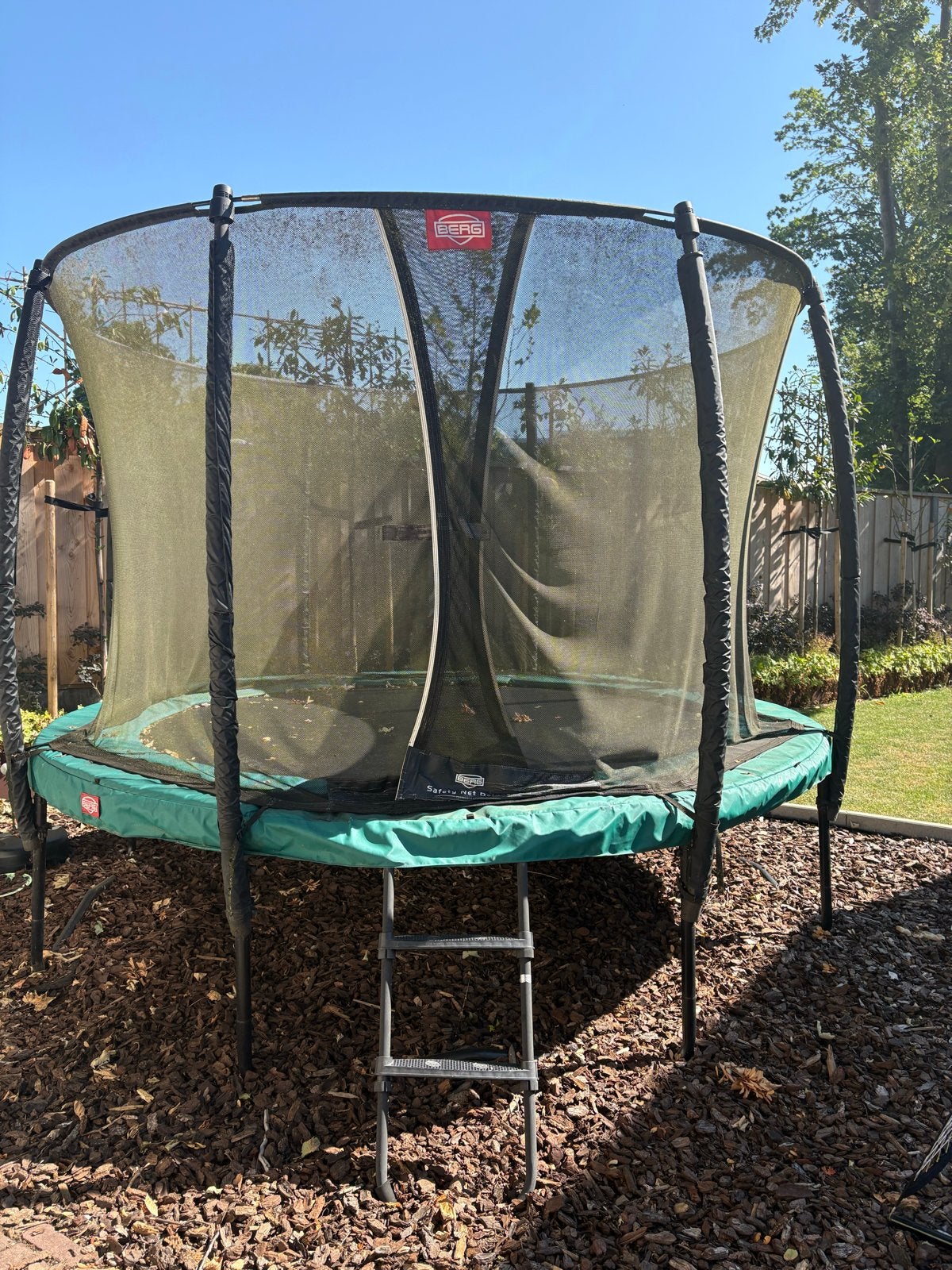 BERG Trampoline met Safety Net Deluxe, Ophalen, Gebruikt