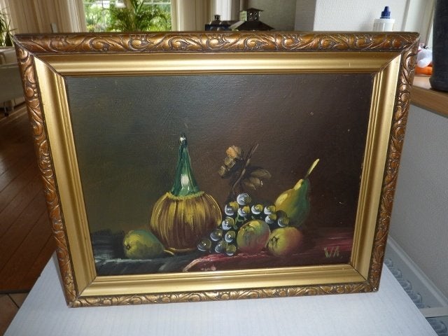 Schilderij, Antiek en Kunst, Kunst | Schilderijen | Klassiek, Ophalen of Verzenden, Bijzondere lijst