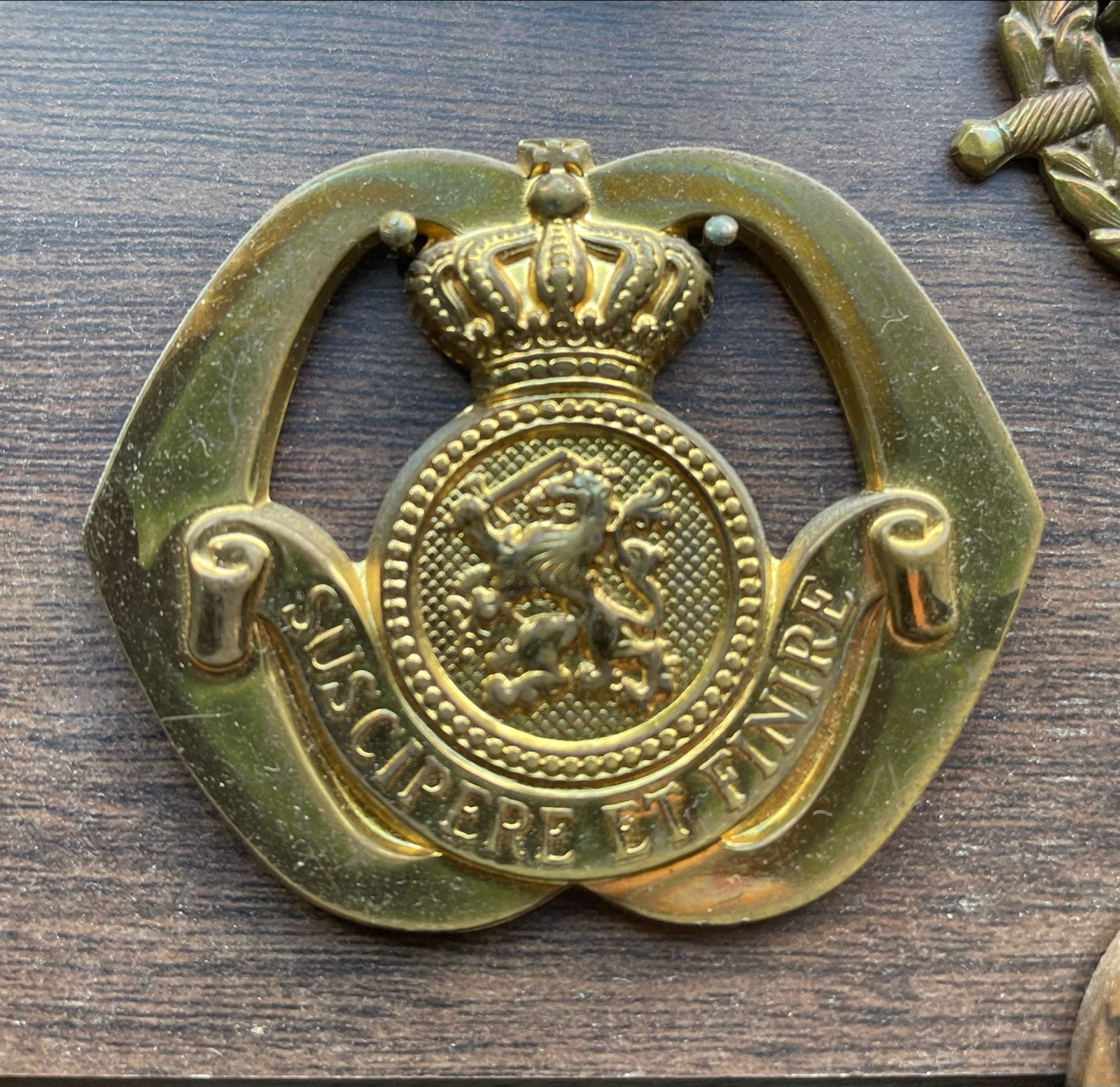 Militair baretembleem OCOSD - Koninklijke Landmacht, Ophalen of Verzenden, Landmacht, Nederland, Embleem of Badge