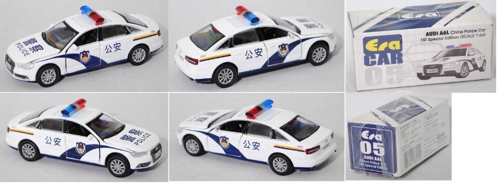 Audi A6L van Era Car 1/64 China Police Car, Ophalen of Verzenden, Nieuw, Auto
