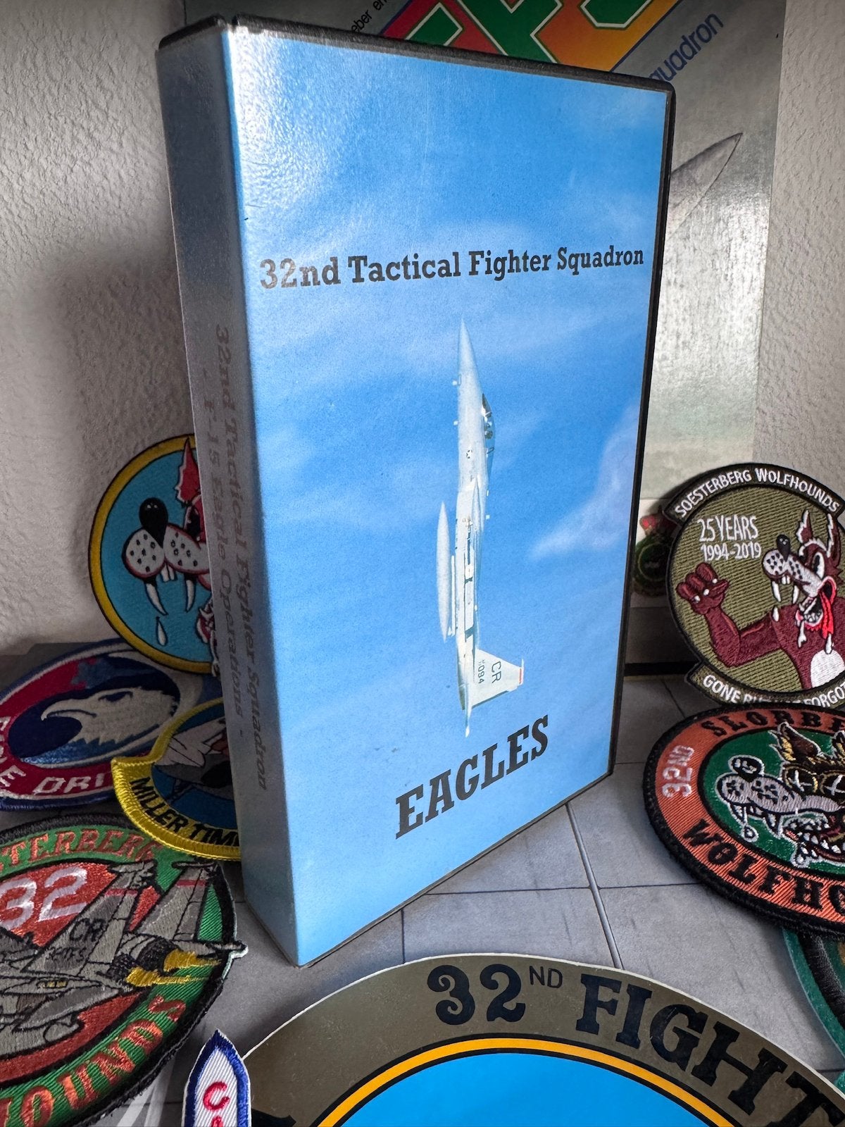 32nd Tactical Fighter Squadron “EAGLES” VHS, Verzenden, Zo goed als nieuw, Patch, Badge of Embleem