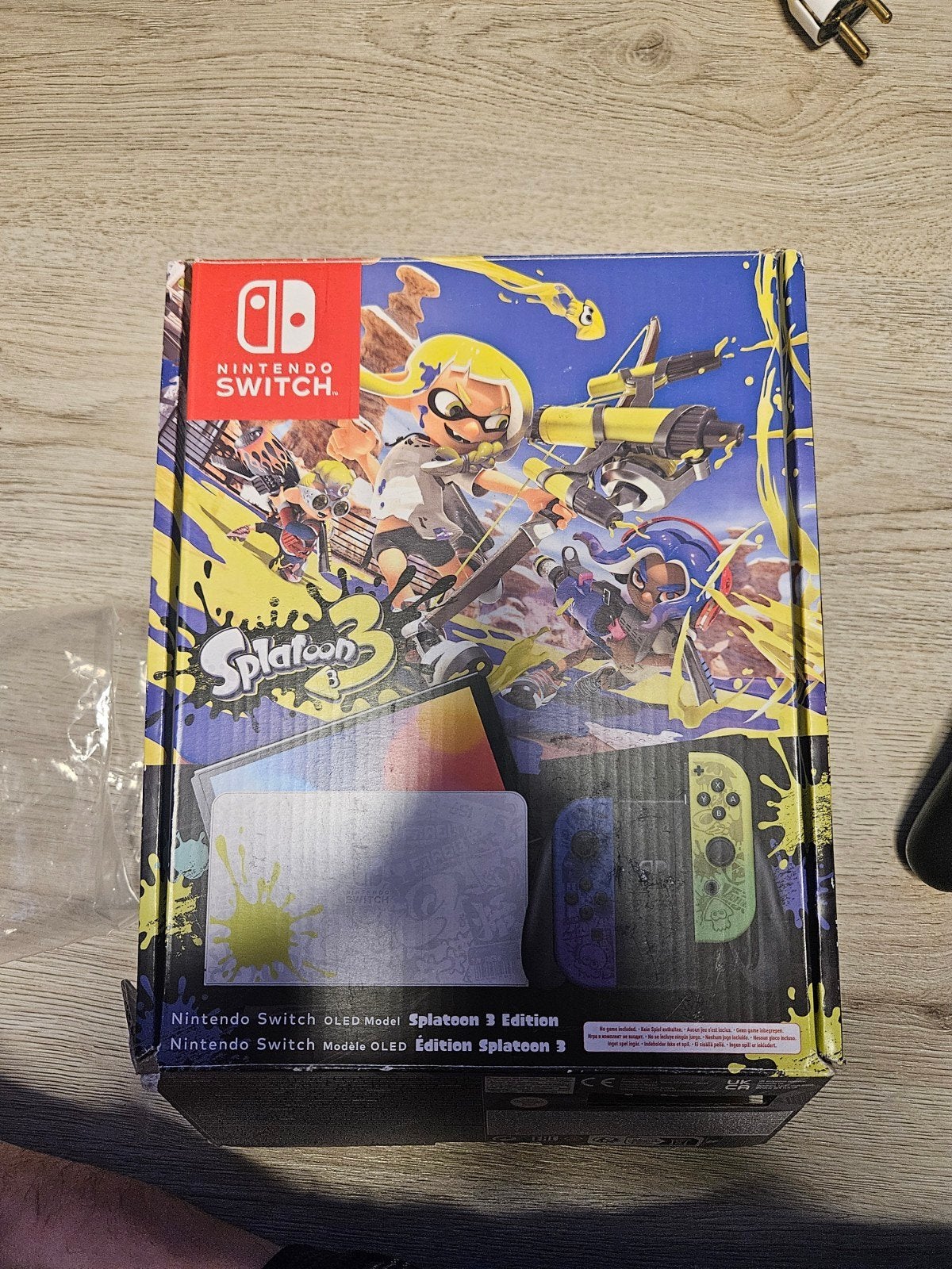 Nintendo switch oled splatoon 3 editie te koop, Spelcomputers en Games, Ophalen of Verzenden, Zo goed als nieuw, Met 1 controller