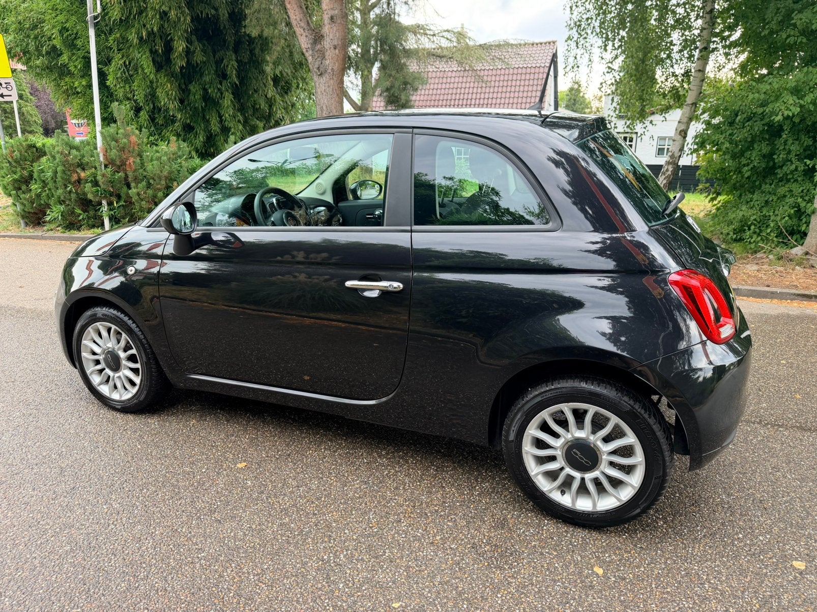 Fiat 500 Twinair 60pk Pop Cruise Control Airco N.A.P N.L Aut, Voorwielaandrijving, Stof, 840 kg, Zwart