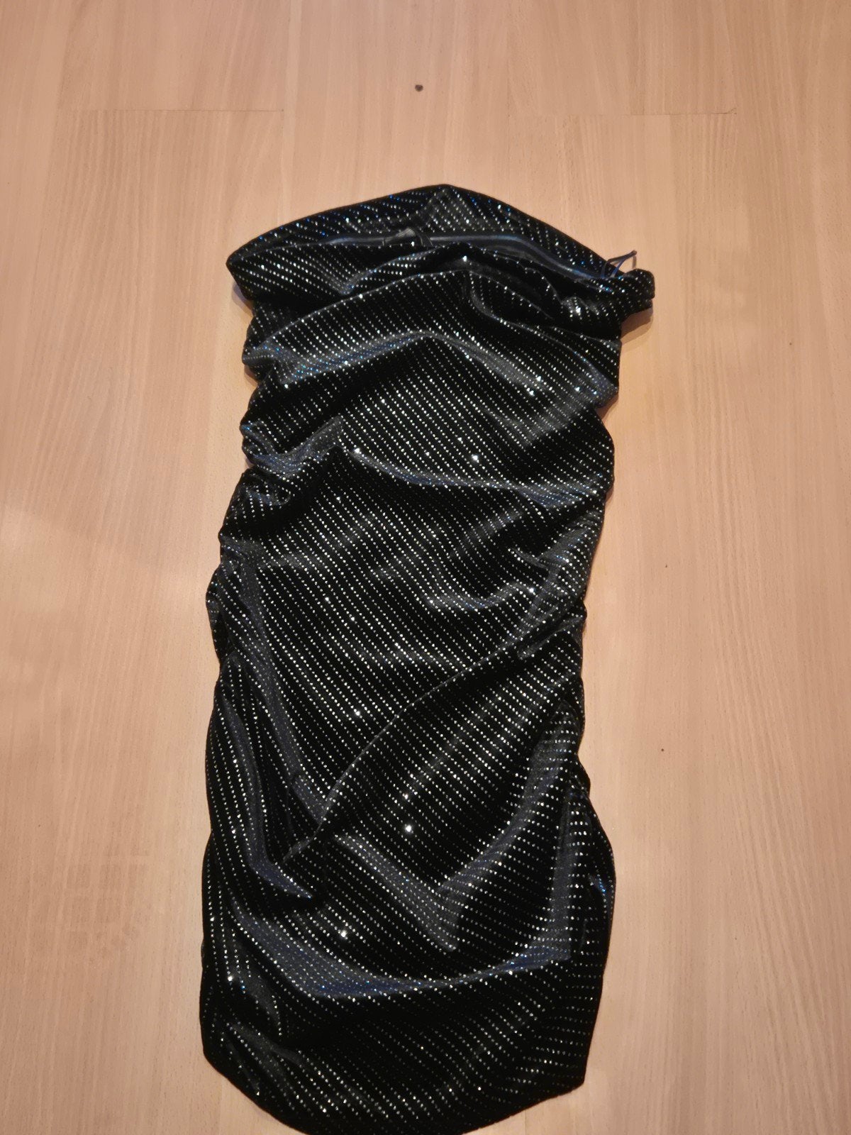 House of Luxury Zwarte Glitter Jurk Maat S, Kleding | Dames, Jurken, Zwart, House of Luxury, Ophalen of Verzenden, Zo goed als nieuw