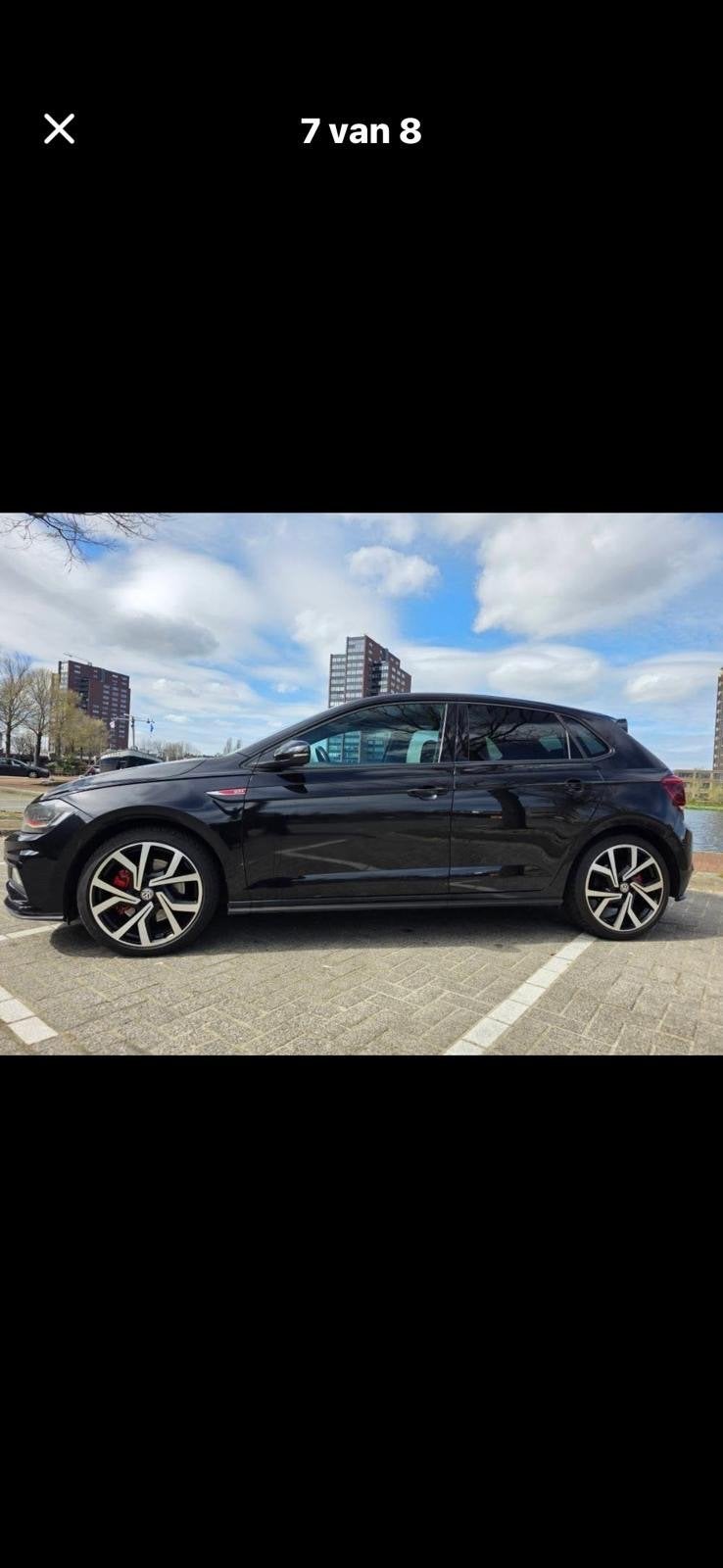 Volkswagen Polo 2.0 gti 200pk 6-DSG 2018 Zwart, Auto's, 4 cilinders, 1984 cc, Zwart, Geïmporteerd