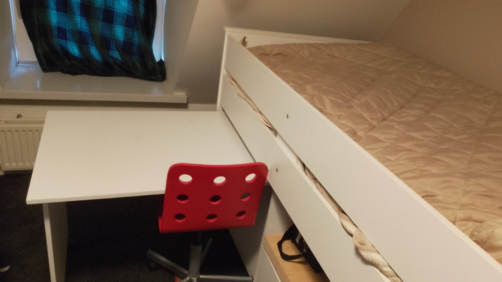 Half hoogslaper, Ophalen, Zo goed als nieuw, 180 cm of meer, 85 tot 100 cm