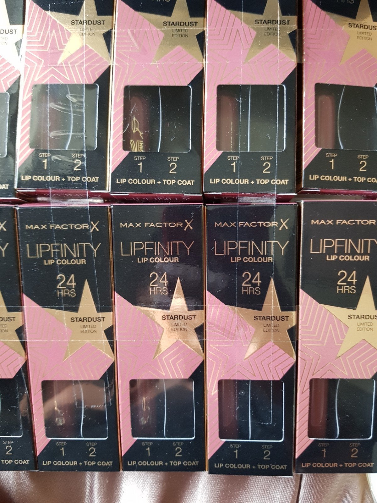 10x Max Factor Lipfinityr 82 Stardust (zonder topco, Verzenden, Nieuw