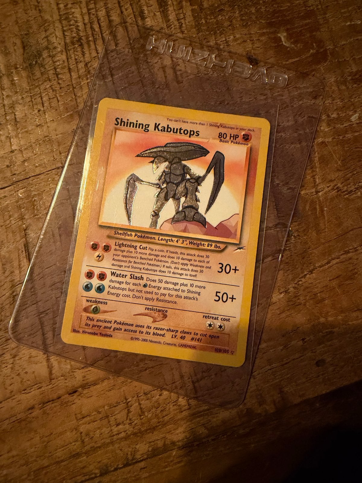 Shining Kabutops Pokémon Kaart 103/105 Neo Destiny, Hobby en Vrije tijd, Verzamelkaartspellen | Pokémon, Ophalen of Verzenden