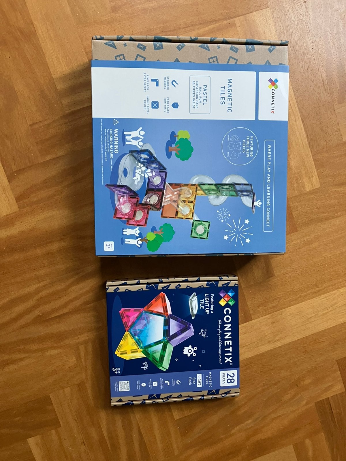 Connetix Pastel Ball Run & Light Star Pack - Nieuw!, Ophalen of Verzenden, Nieuw, Bouwen