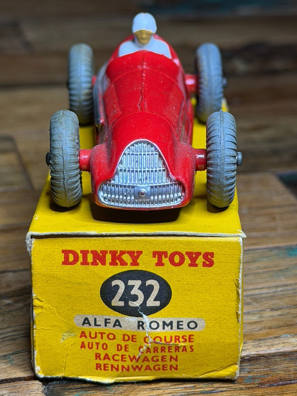 Dinky Toys 232 Alfa Romeo Racing Car nr. 8 – near mint, Hobby en Vrije tijd, Ophalen of Verzenden, Zo goed als nieuw, Auto, Dinky Toys