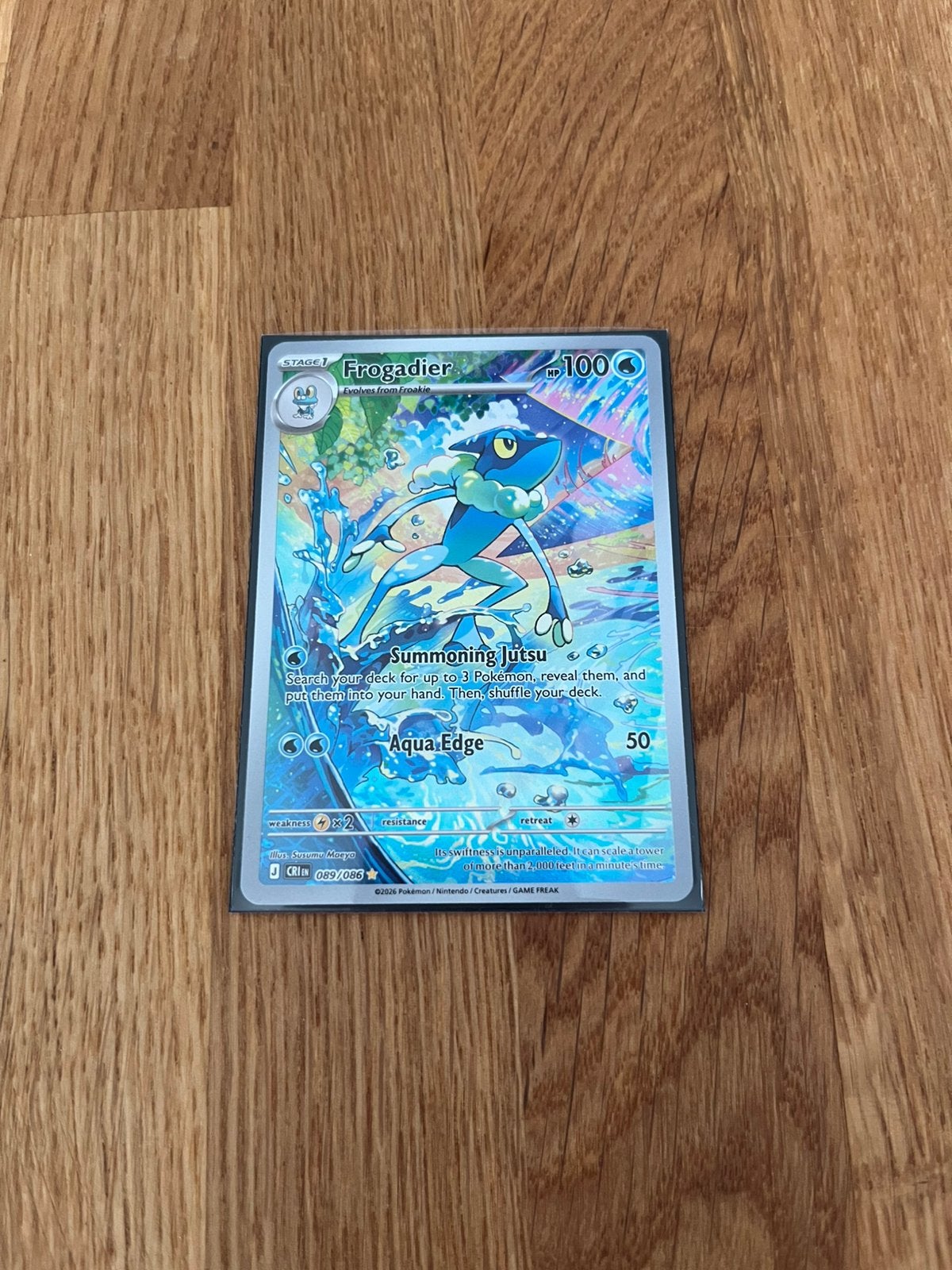 Pokemon kaart Frogadier (Chaos Rising 089), Hobby en Vrije tijd, Verzamelkaartspellen | Pokémon, Ophalen, Zo goed als nieuw