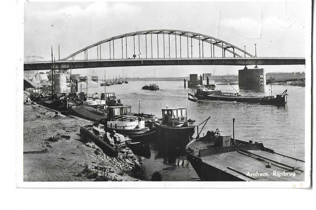 arnhem  binnenvaart  rijnbrug  1952, Verzenden, 1940 tot 1960, Gelopen, Voertuig