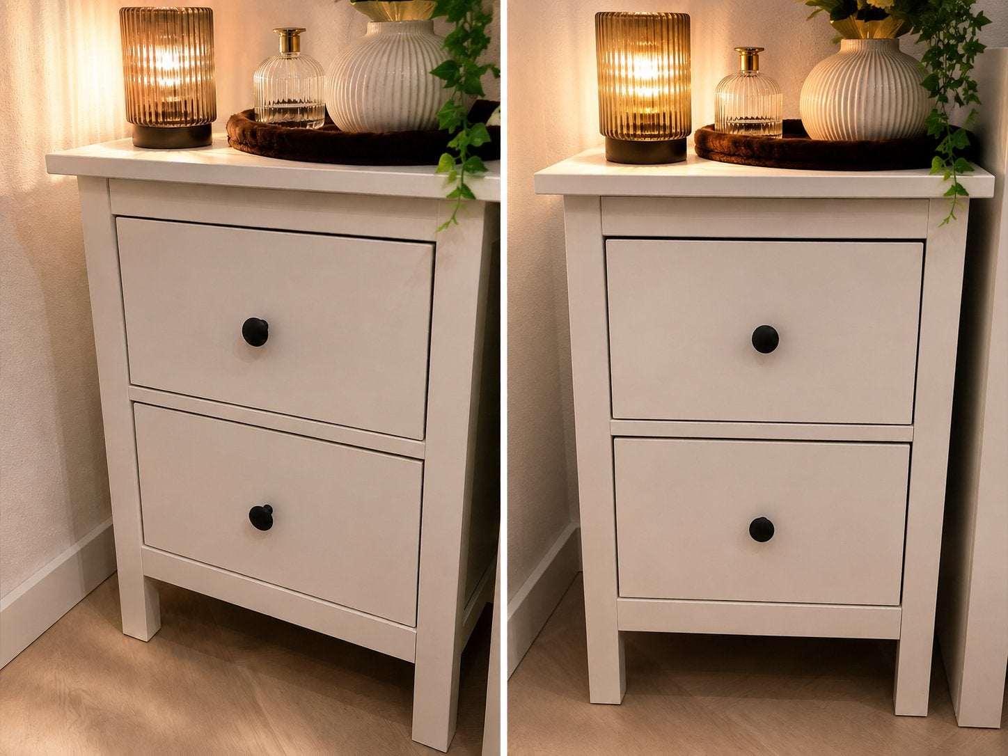 Ikea hemnes nachtkasjes twee set, Verzenden, Zo goed als nieuw, Minder dan 45 cm