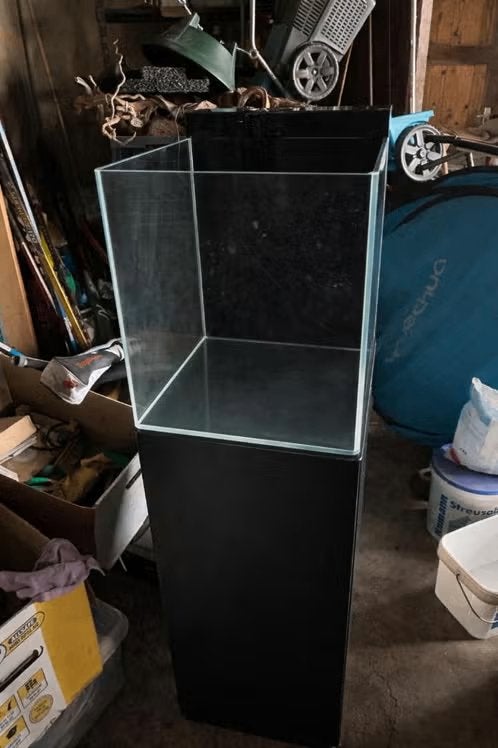 blue marine 60 plus meubel, Ophalen, Gebruikt, Leeg aquarium, Blue Marine