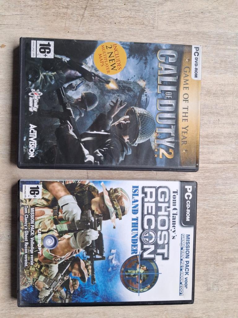 Call of Duty 2 & Ghost Recon Island Thunder PC Games, Spelcomputers en Games, Games | Pc, Online, Shooter, 1 speler, Ophalen of Verzenden