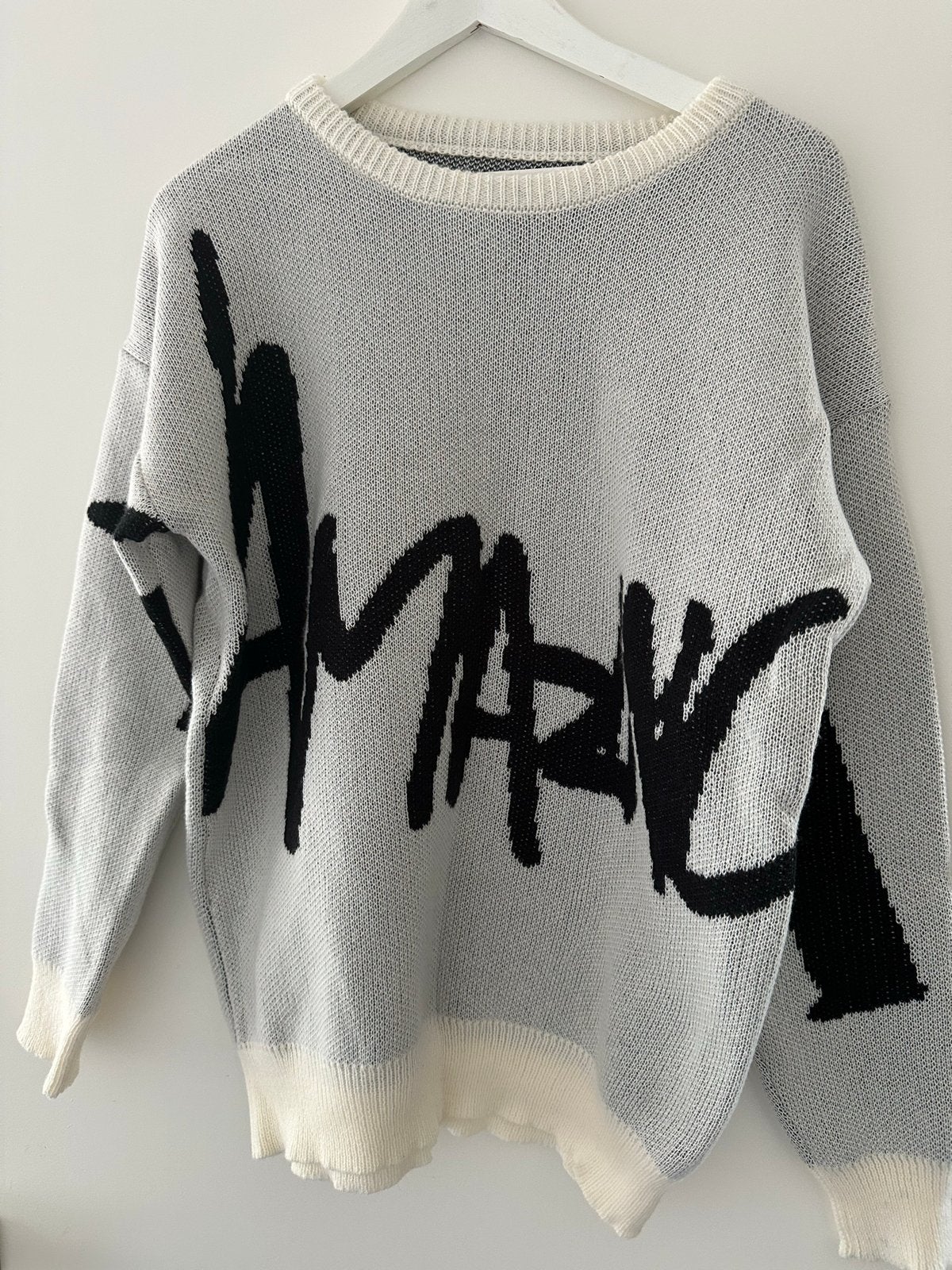 Stijlvolle trui van  Shein met Opvallende Print, Kleding | Dames, Truien en Vesten, Ophalen of Verzenden, Zo goed als nieuw, Maat 38/40 (M)