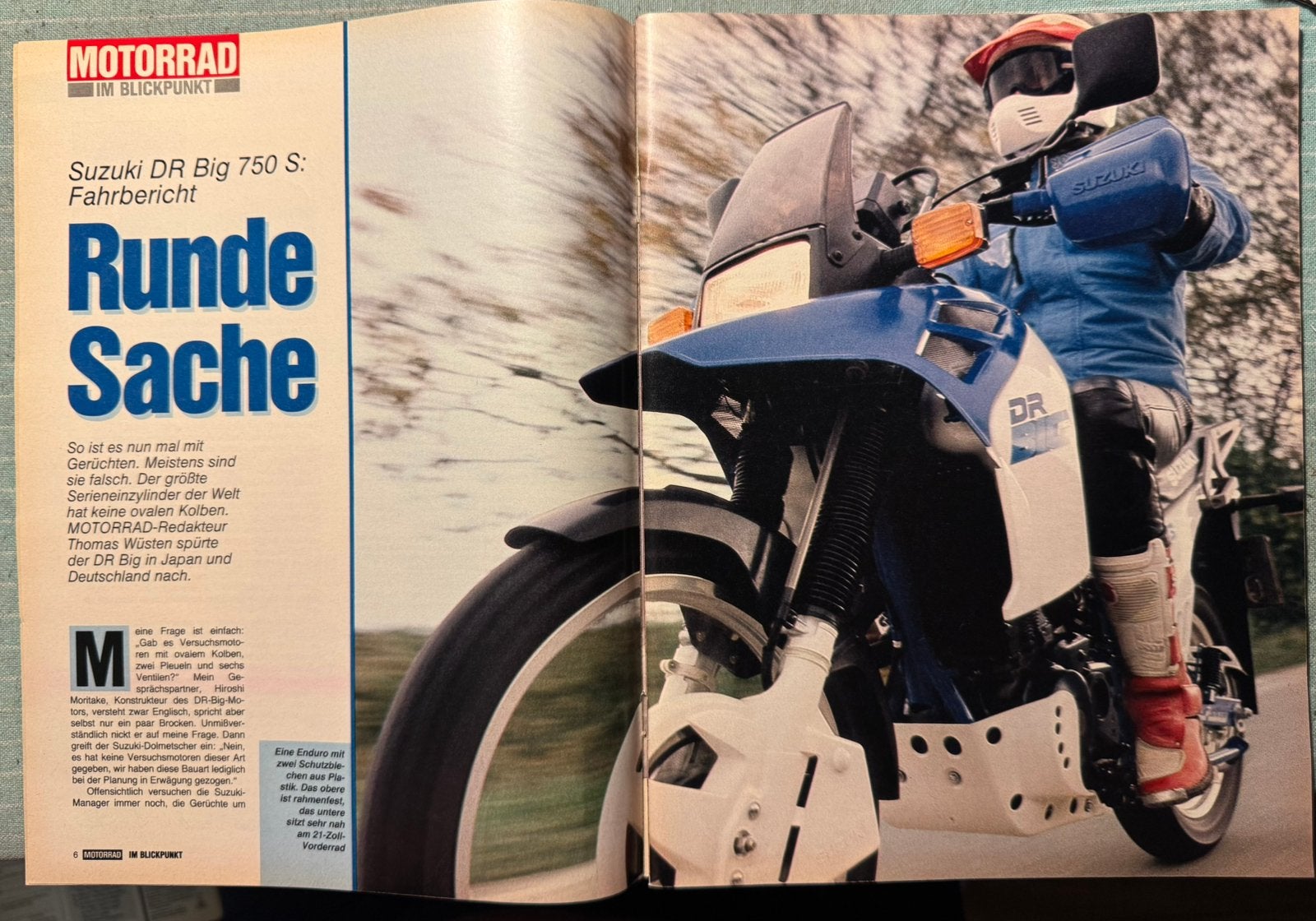 Test 1987 Suzuki DR Big 750 S, Verzenden, Zo goed als nieuw, Motoren