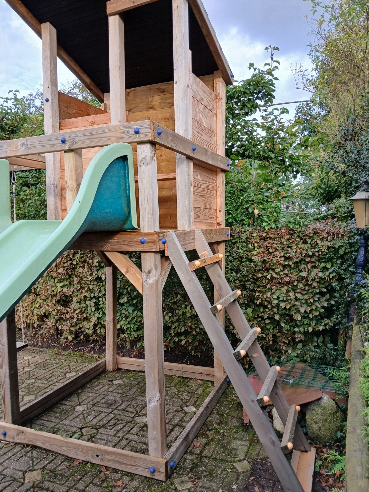 Stoer Speeltoestel duoschommel en duo glijbaan, Ophalen, Zo goed als nieuw, Glijbaan