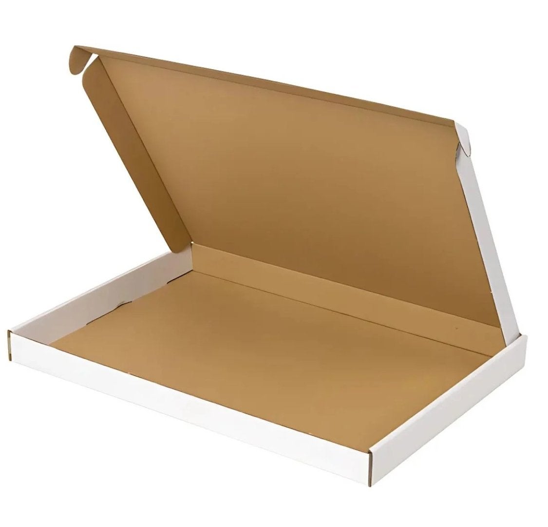 Brievenbusdoos golfkarton E-golf 370x260x30mm Wit XXL, Doos, Opvouwbaar, Minder dan 50 cm, Ophalen of Verzenden