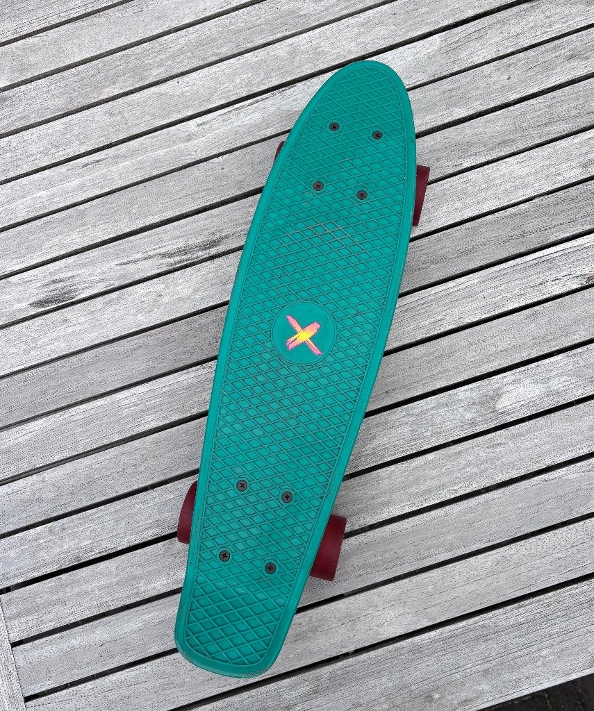 Skateboard met led-wieltjes, Ophalen of Verzenden, Gebruikt, Skateboard