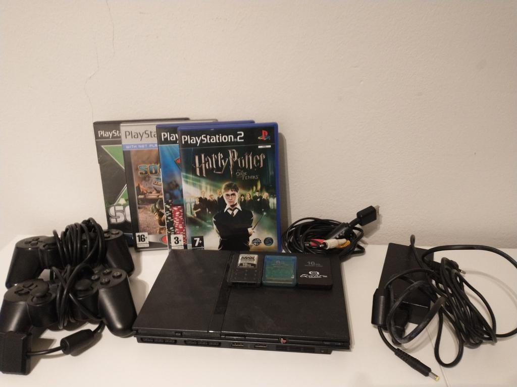 PlayStation 2 (nieuw), Spelcomputers en Games, Spelcomputers | Sony PlayStation 2, Ophalen, Met 2 controllers