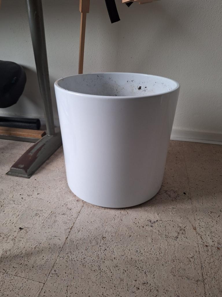 Bloempot binnen, Tuin en Terras, Bloempotten, Rond, Binnen, Minder dan 40 cm, Aardewerk