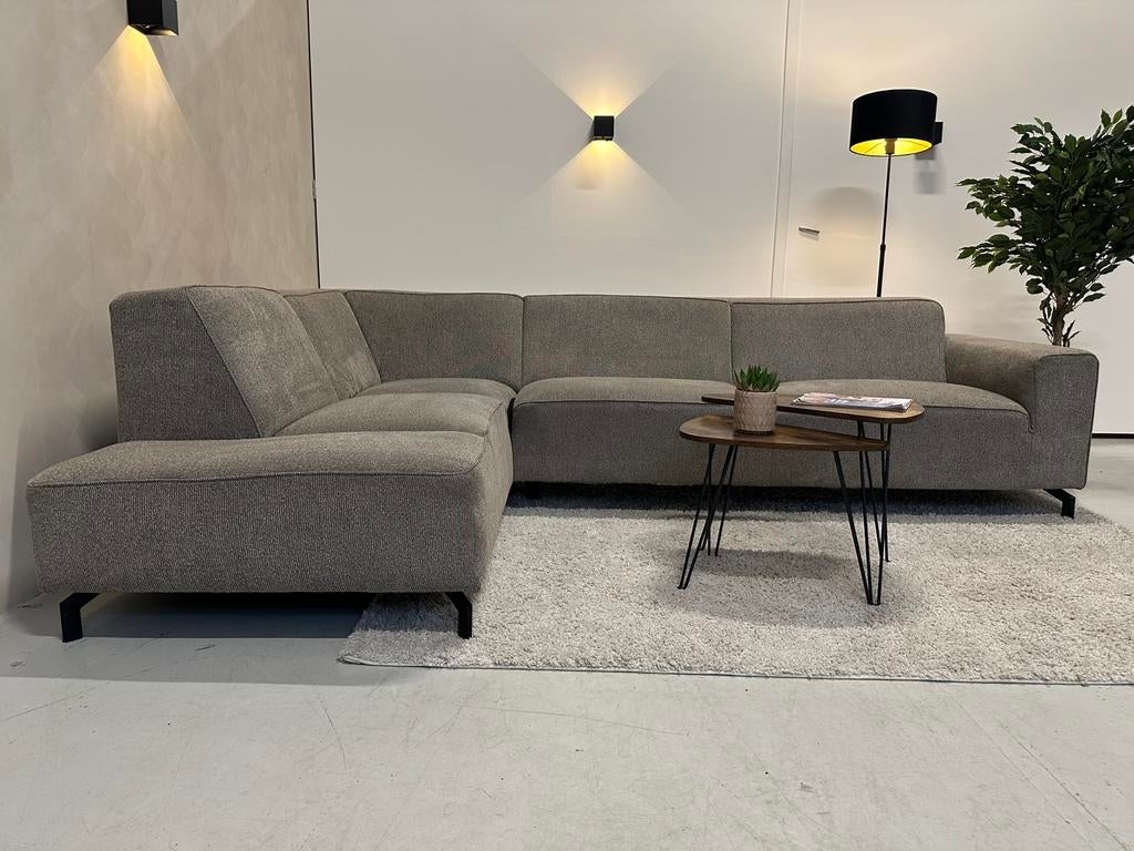 GRATIS BEZORGING | zandkleurige hoekbank | gereinigd, Huis en Inrichting, Banken | Bankstellen, 250 tot 300 cm, X5 home, Hoekbank