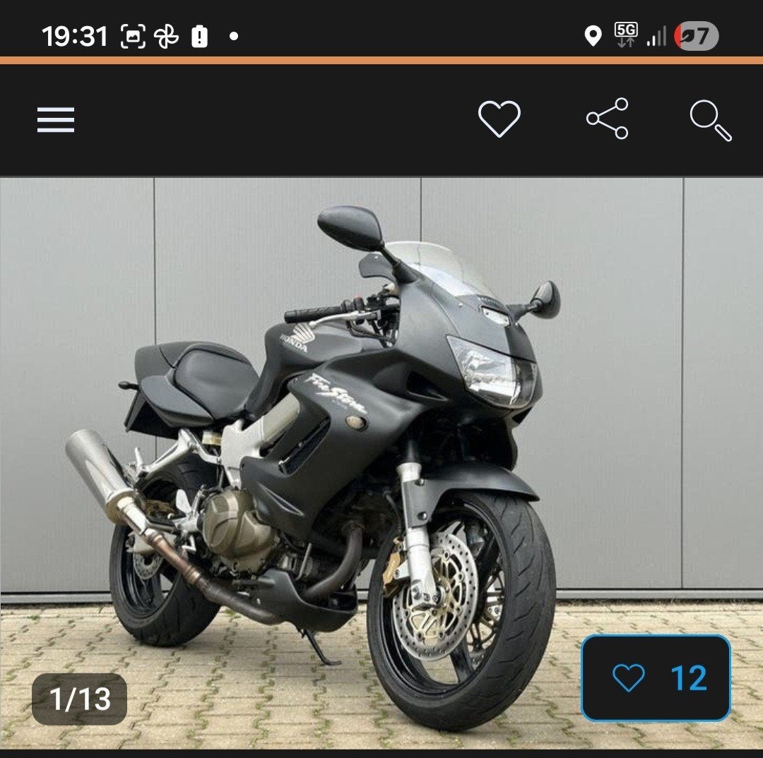 Honda VTR 1000, 2 cilinders, Motorrijbewijs A, Gebruikt, 1000 cc
