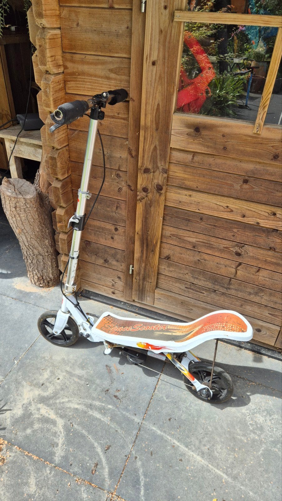 Space Scooter - Wit/Oranje Step, Fietsen en Brommers, Steps, Ophalen