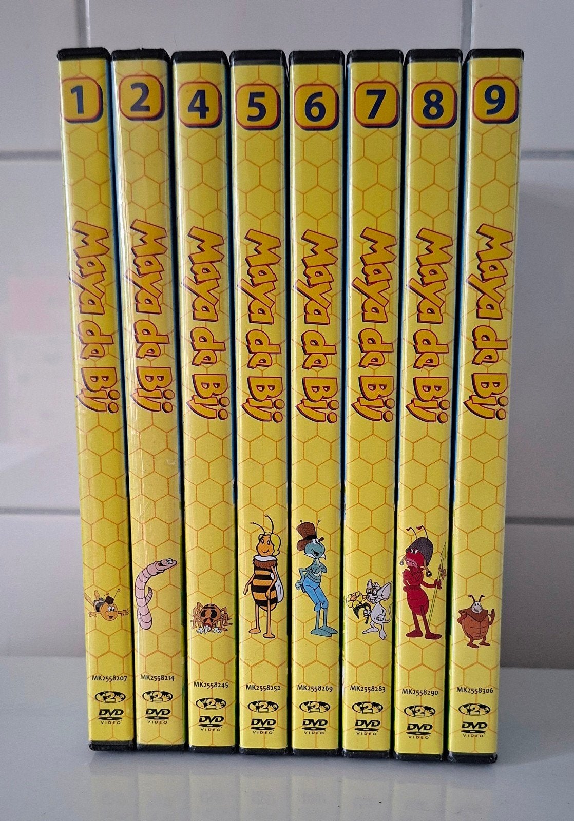 8 dvd,s van Maya de Bij, Europees, Alle leeftijden, Overige typen, Ophalen of Verzenden
