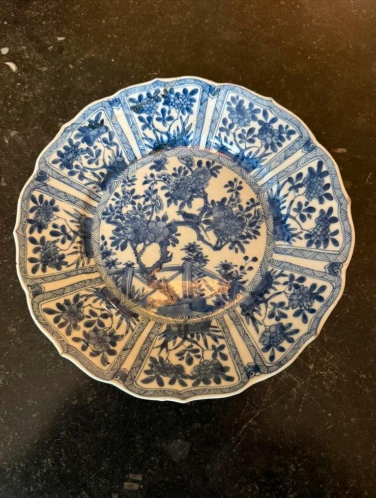 Chinees bordje, Kangxi-porselein (1662-1722), Antiek en Kunst, Ophalen of Verzenden