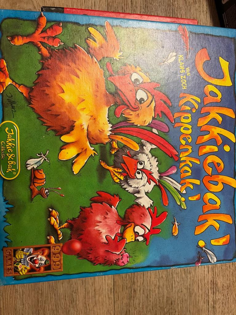 Jakkiebak! Kippenkak! Compleet Spel, Drie of vier spelers, Ophalen of Verzenden, Gebruikt
