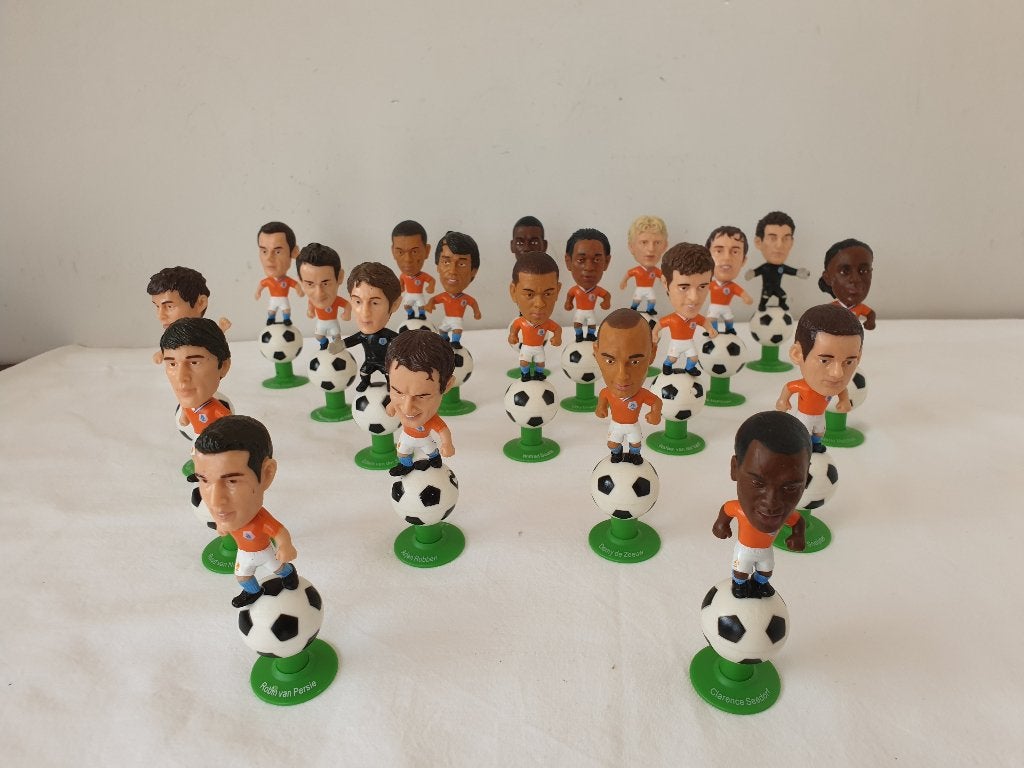 20 voetbalpoppetjes. Spelers Nederlands elftal EK 2008., Verzamelen, Supermarktacties, Super de Boer, Ophalen of Verzenden