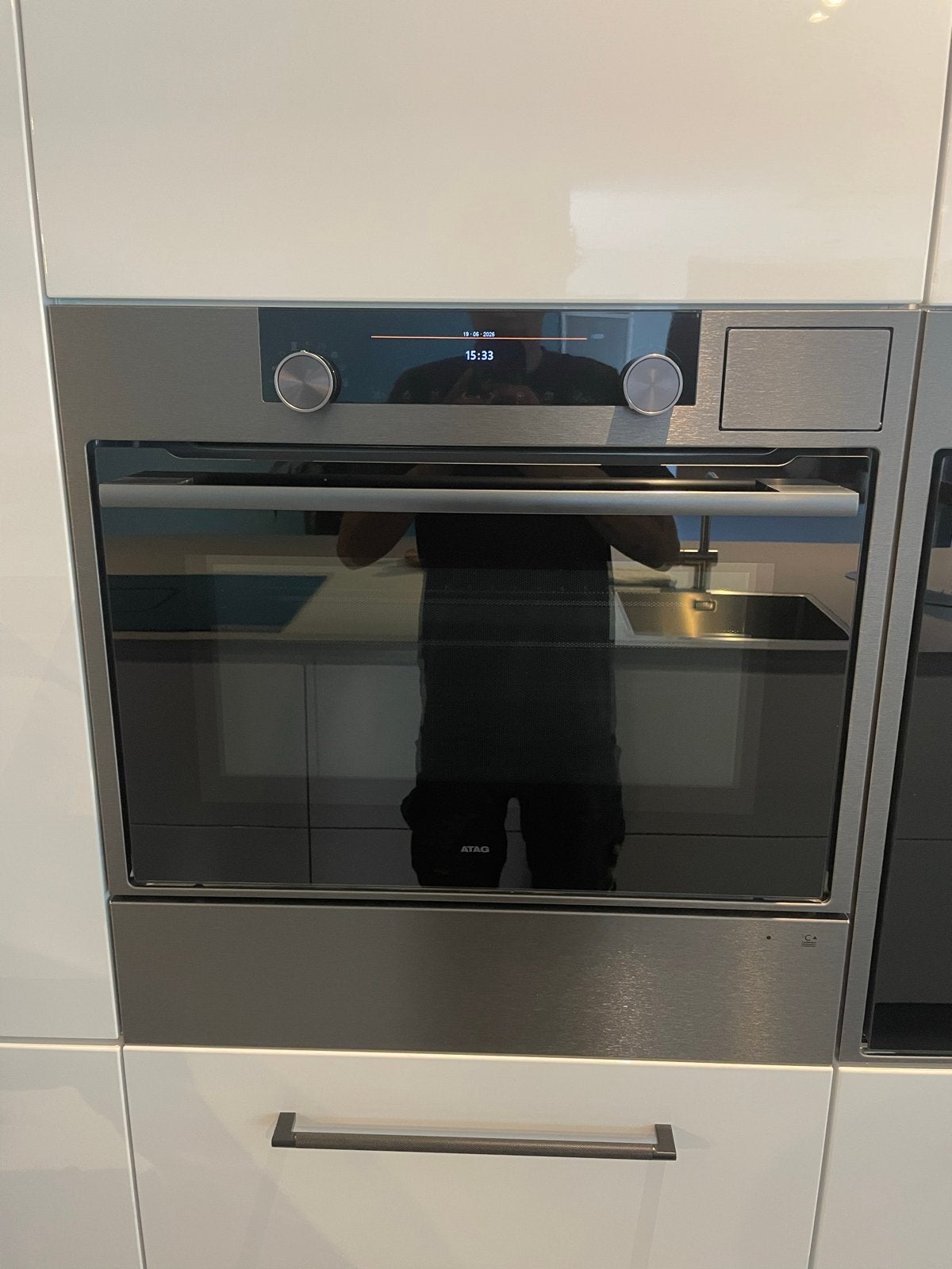 ATAG Inbouw Heteluchtoven/warmtehoudplaat- Zo goed als nieuw, Witgoed en Apparatuur, Ovens, Ophalen, Hete lucht, 55 tot 60 cm